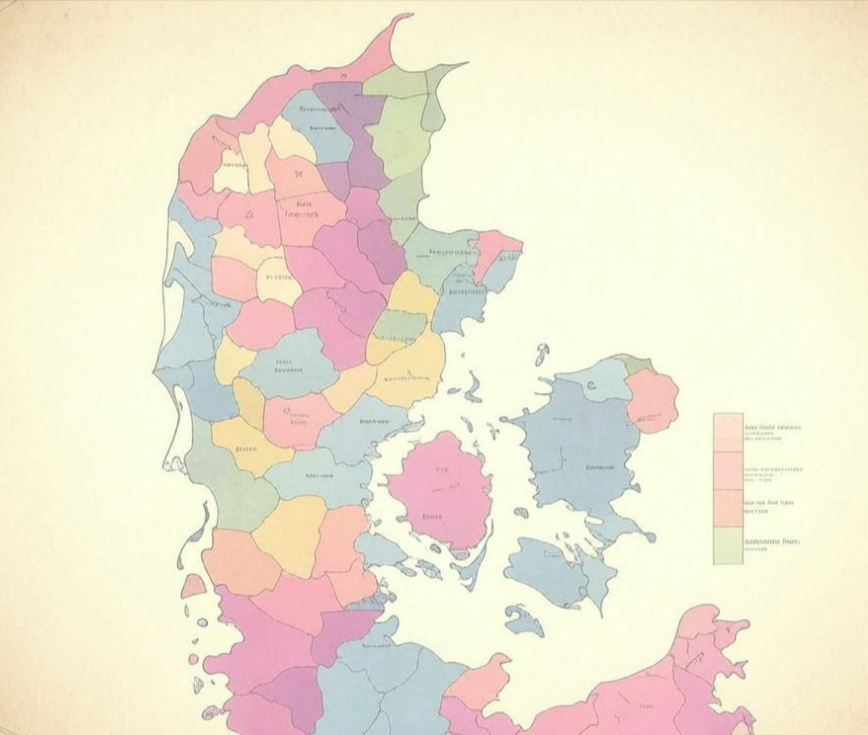 Kort over Danmark
