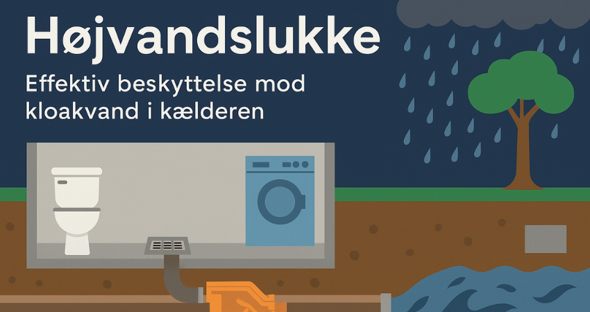 Højvandslukke beskytter kælderen mod kloakvand