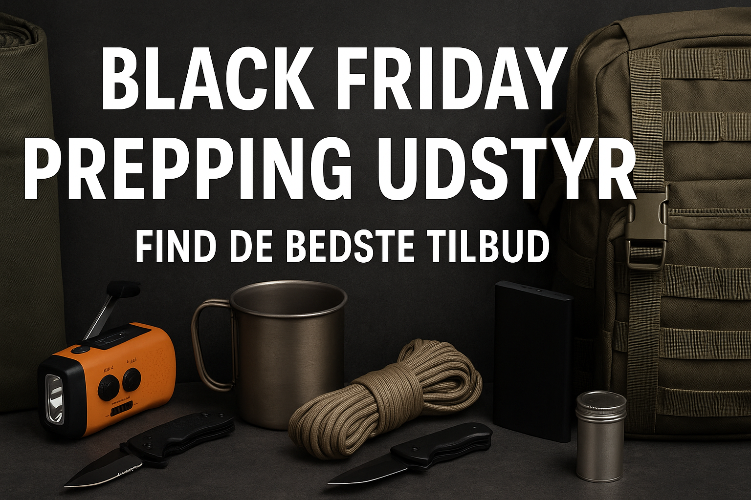 Black Friday prepping udstyr – Find de bedste tilbud